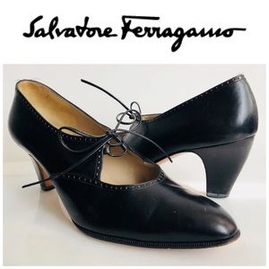 Salvatore Ferragamo Black Mary Jane Size 8.5 M